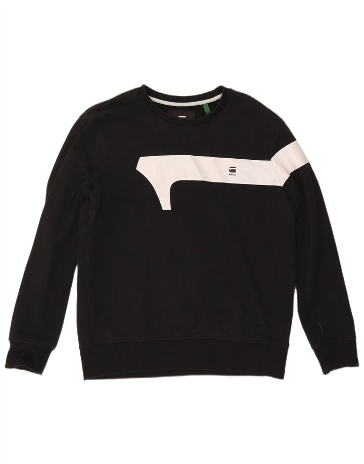 Hanorac pentru bărbați G-Star Jumper XL, negru, bumbac color bloc