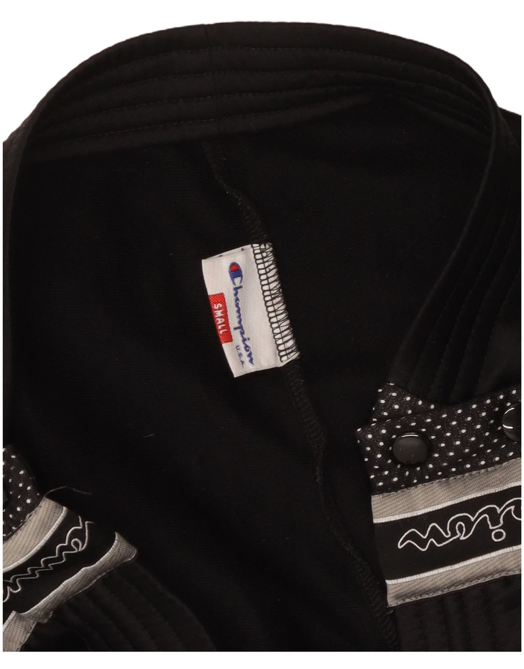 Pantaloni de trening grafic SUA CHAMPION pentru bărbați, negru