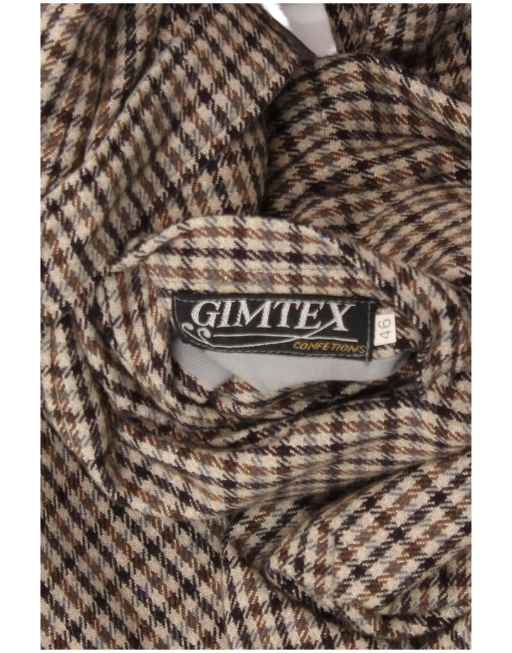 Pardesiu reversibil reversibil pentru femei Vintage IT 46 Small Grey Check