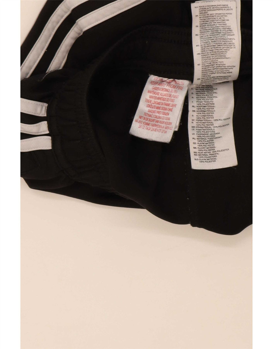 Pantaloni de trening Adidas baieti 11-12 ani poliester negru