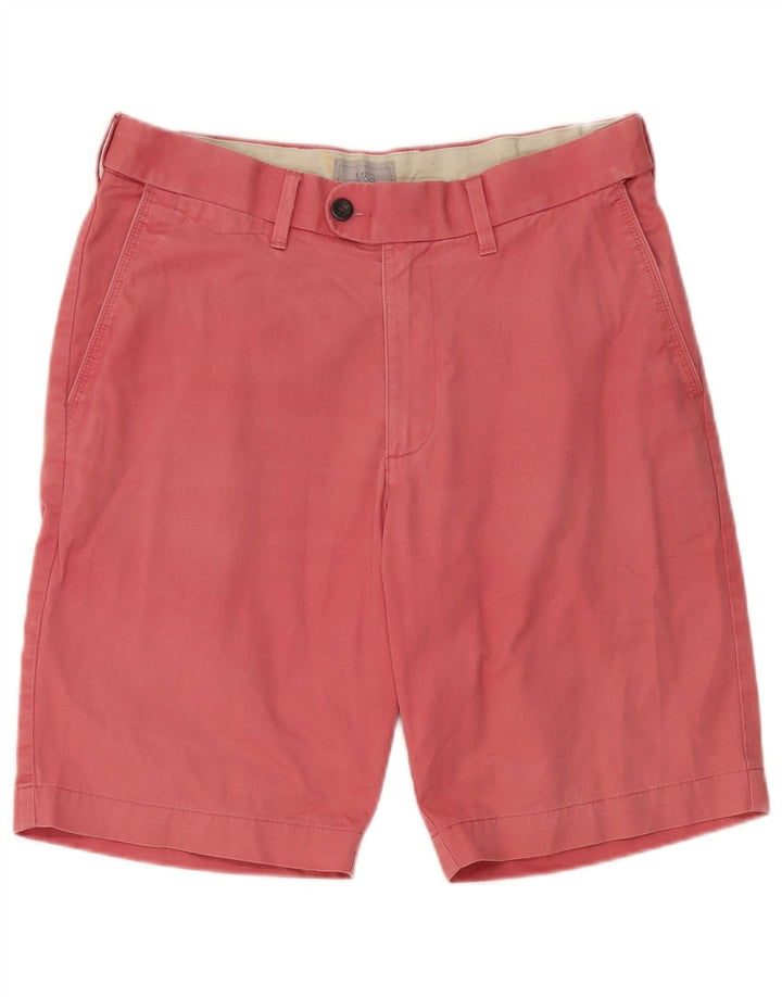 Pantaloni scurți chino pentru bărbați Marks & Spencer W32, bumbac roșu mediu