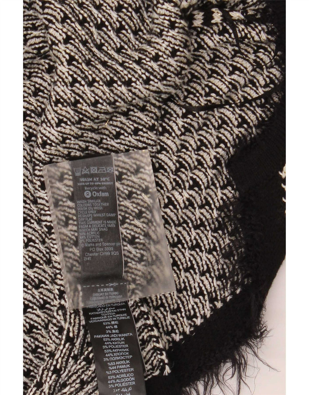 Pulover cardigan supradimensionat pentru femei Marks & Spencer UK 16 Large Black