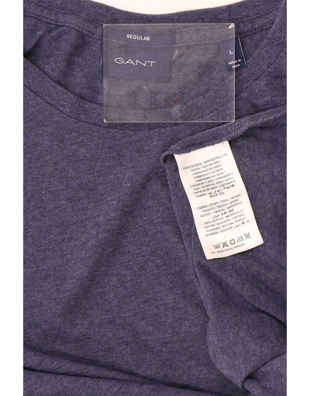 Gant Tricou obișnuit pentru bărbați Top mare, bleumarin, bumbac cu pete