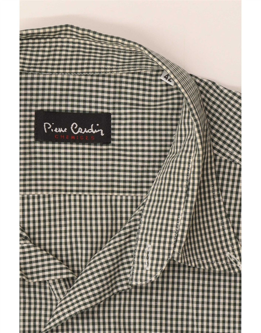 Cămașă cu mânecă scurtă pentru bărbați Pierre Cardin Mărimea 42 mare, verde, vichy