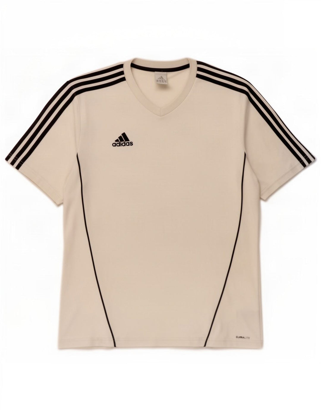 Tricou Adidas Climalite pentru bărbați Top mare din poliester alb