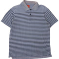 Tricou polo pentru bărbați Hugo Boss, bumbac cu dungi albastre mari