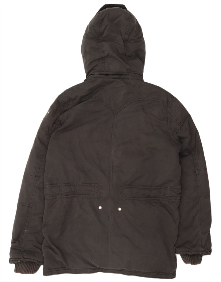 Jachetă căptușită cu glugă Levi's pentru bărbați UK 42 XL Poliester negru