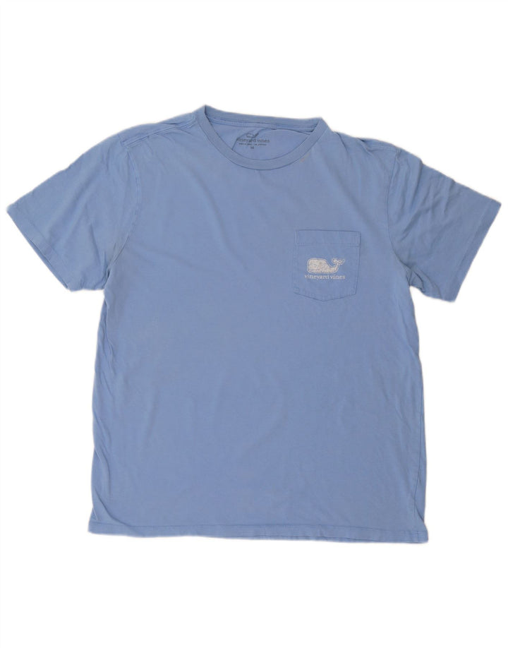 Vineyard Vines Tricou grafic pentru bărbați Top Bumbac albastru mediu