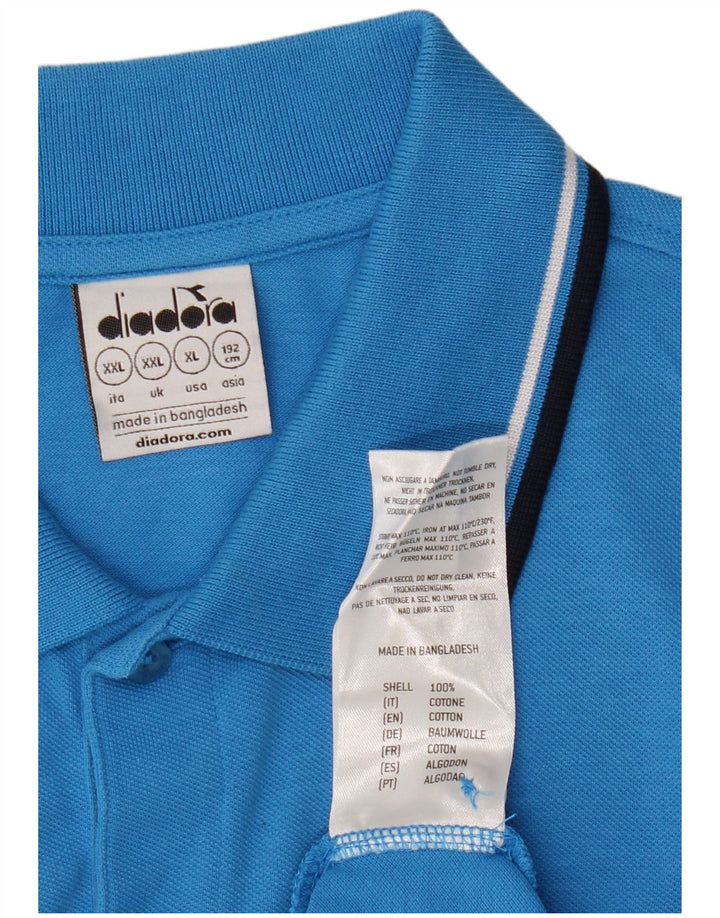 DIADORA Tricou Polo Barbati 2XL Bumbac Albastru