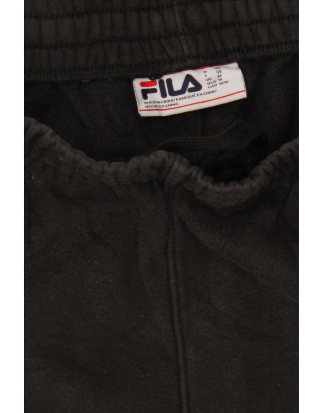 Pantaloni de trening Fila Barbati Joggeri Bumbac Negru Mediu