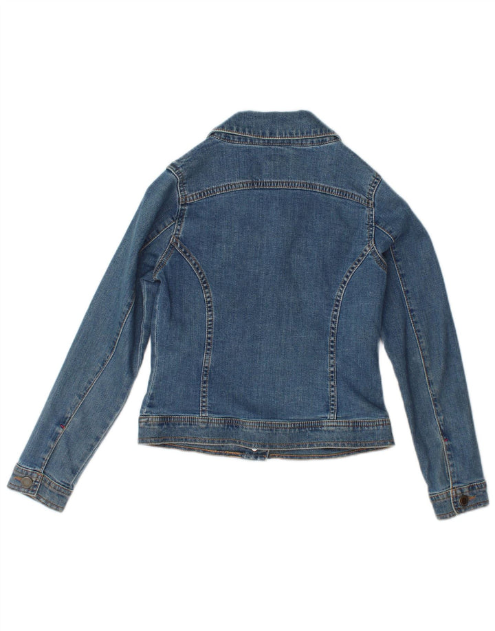MONSOON Girls Denim Jacket 11-12 Years Blue Cotton