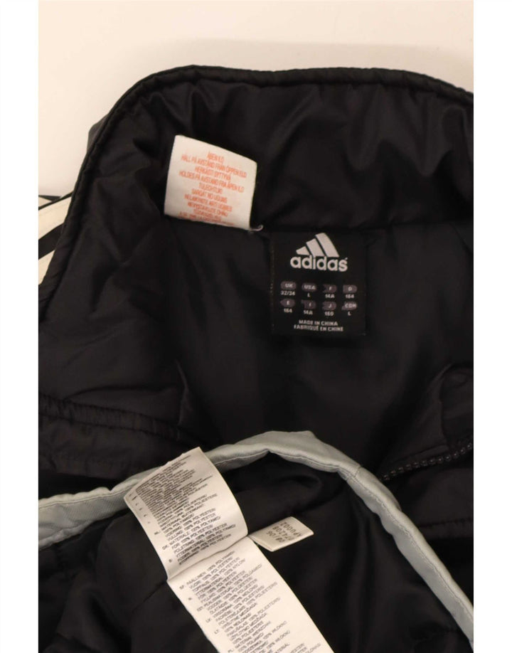 Jachetă de vânt pentru băieți Adidas 13-14 ani, negru, poliester color bloc