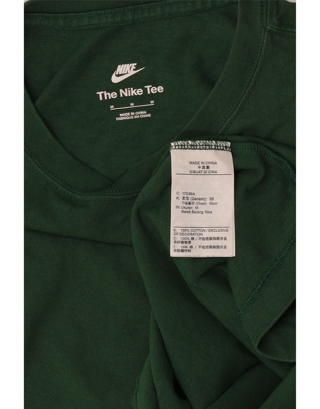 Tricou grafic Nike pentru bărbați Top din bumbac verde mediu