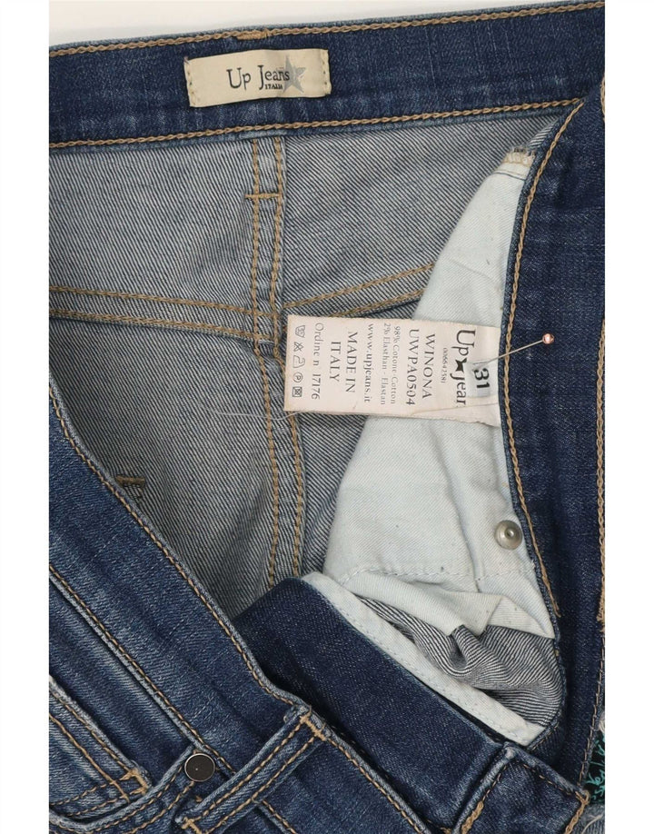 Blugi slim de damă vintage Distressed W31 L28 Bumbac albastru