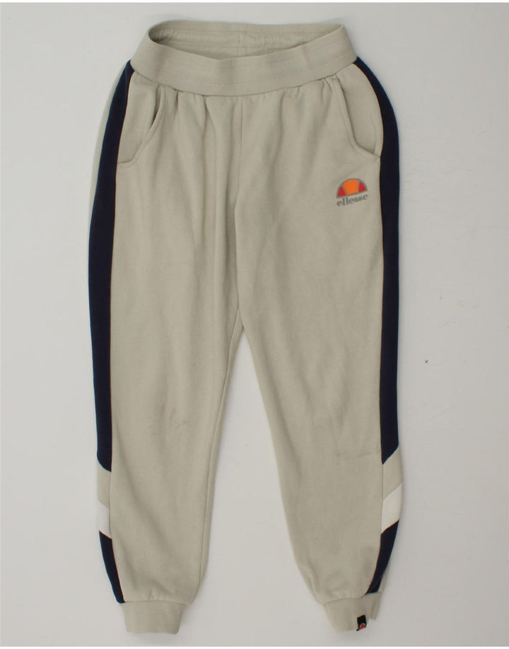 ELLESSE Womens Tracksuit Trousers Joggers UK 8 Small  Off White Vintage Ellesse and Second-Hand Ellesse from Messina Hembry 