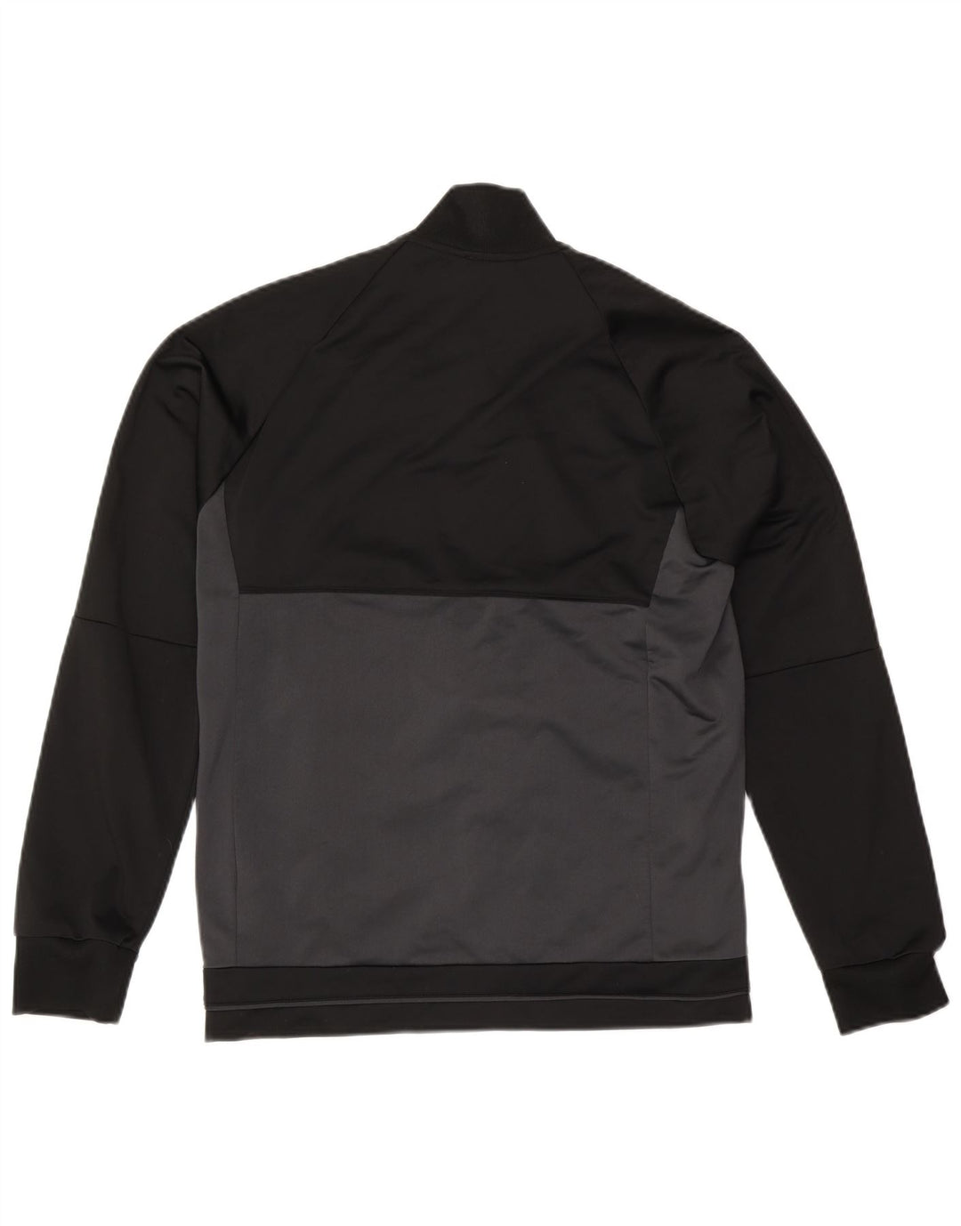 Jachetă de trening pentru bărbați Adidas, negru mediu, poliester bloc de culoare