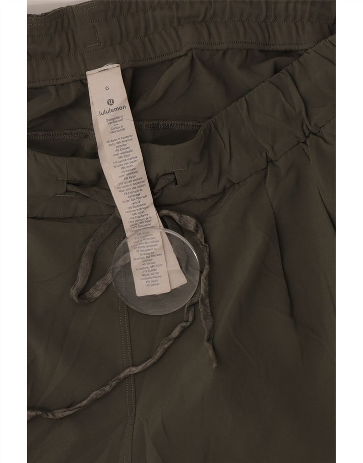 Lululemon Pantaloni scurti sport pentru femei US 6 Medium Kaki Poliester