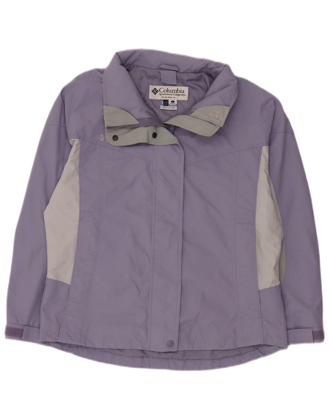 COLUMBIA Jachetă de ploaie Interchange pentru femei UK 16, mare, mov, bloc de culoare