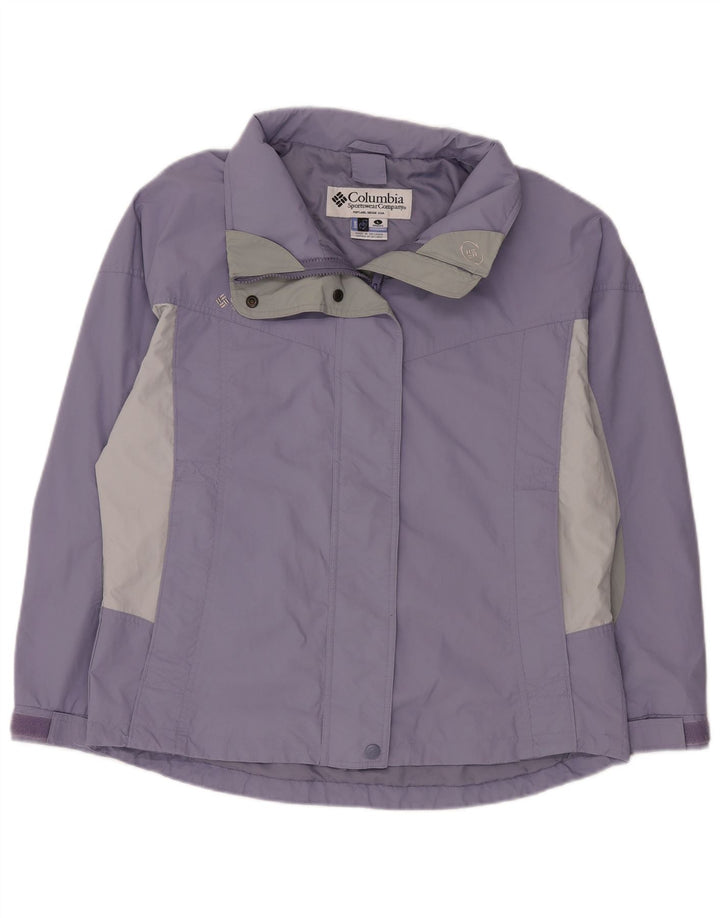 COLUMBIA Jachetă de ploaie Interchange pentru femei UK 16, mare, mov, bloc de culoare