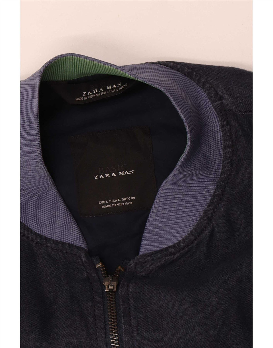 Bomber pentru bărbați Zara UK 40, mare, bleumarin