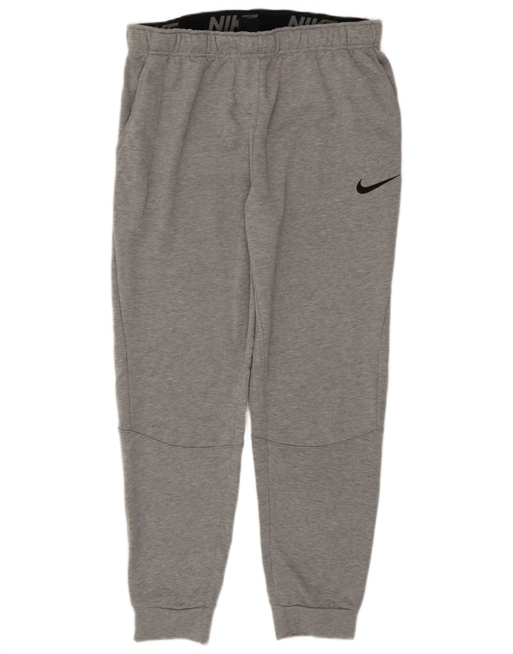 Pantaloni de trening Nike Dri Fit pentru bărbați Pantaloni de jogging, mari, gri, poliester
