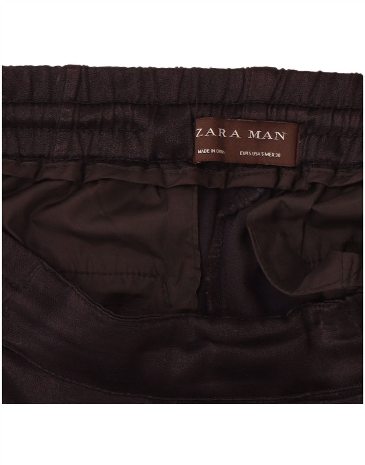 Pantaloni chino drept bărbați Zara Mici L30 L29 Negri