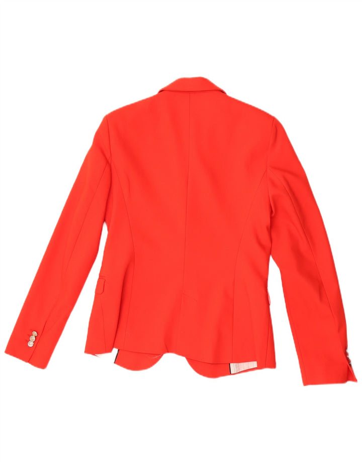 Sacou blazer pentru femei Zara, cu 1 nasture, UK 12 Medium Red Acetat
