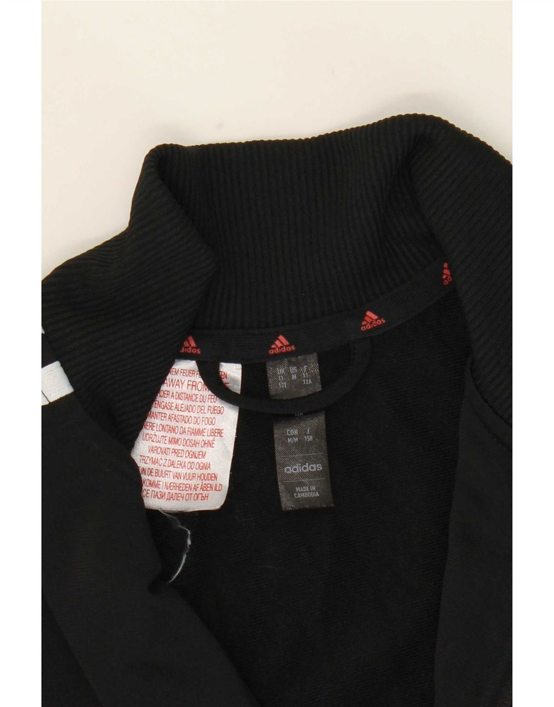 Jachetă de trening pentru băieți Adidas 11-12 ani, negru, color block