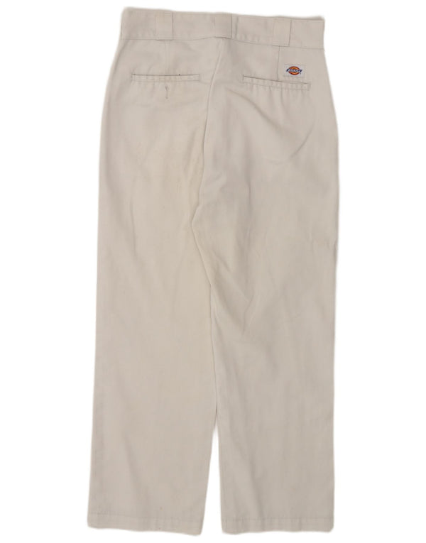 Dickies, pantaloni chino largi, pentru femei, L28 L25, bumbac alb