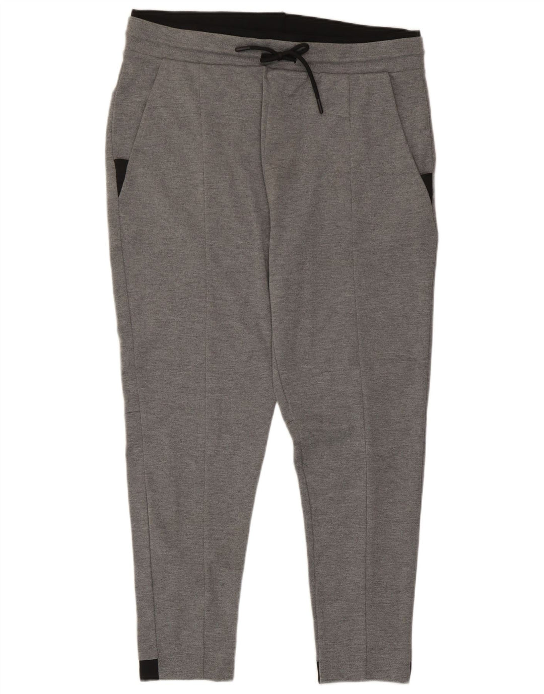 Pantaloni de trening Zara pentru femei UK 18 XL Gri poliester color bloc