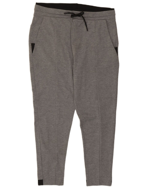 Pantaloni de trening Zara pentru femei UK 18 XL Gri poliester color bloc