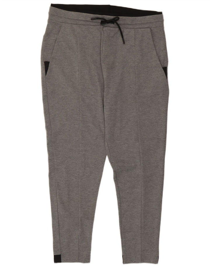 Pantaloni de trening Zara pentru femei UK 18 XL Gri poliester color bloc