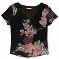 Bluză pentru femei Marks & Spencer, UK 16, mare, negru, poliester floral