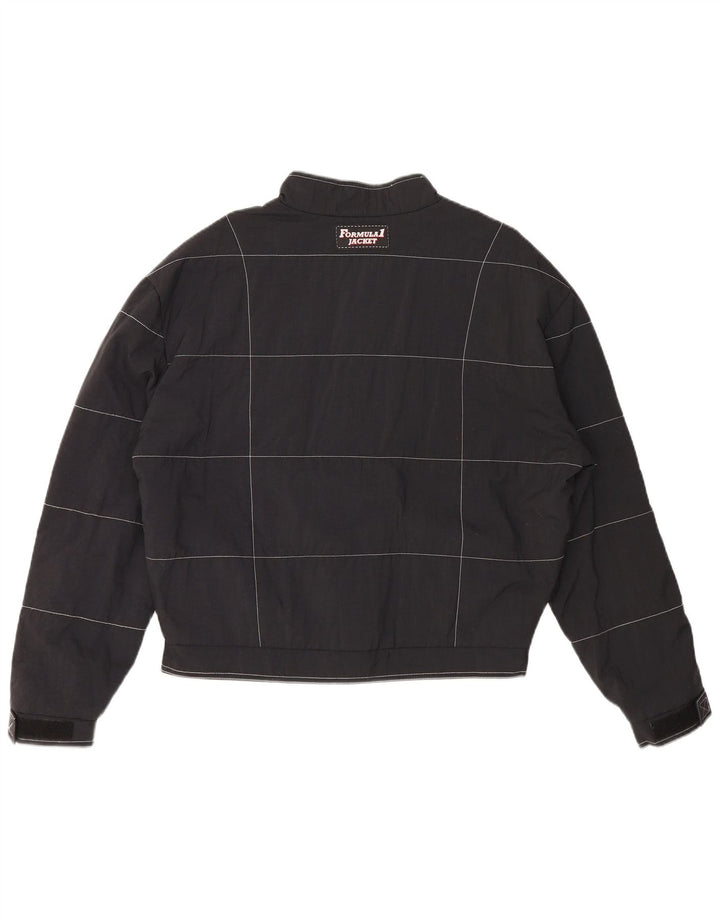 Jachetă Formula One Graphic Racer pentru bărbați Marea Britanie 42 XL, nailon cu check negru