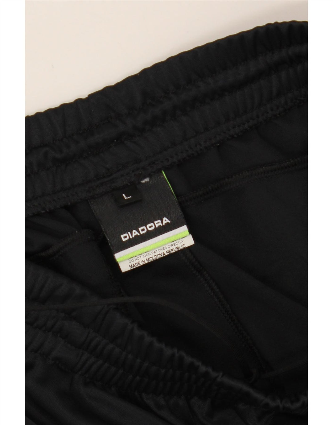 DIADORA Mens Sport Shorts Large  Black Polyester Vintage Diadora and Second-Hand Diadora from Messina Hembry 