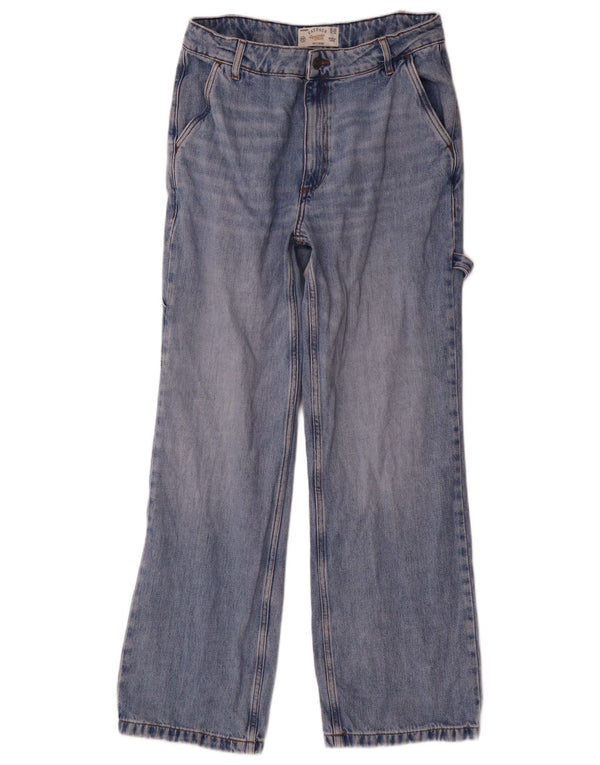 Fat Face Blugi Cargo Loose Femei UK 12 Medium W30 L31 Blue Bumbac