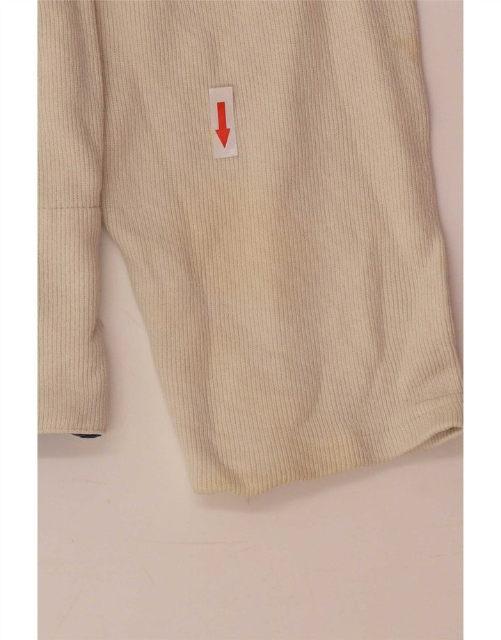 Sergio Tacchini Top cu mânecă lungă, cu fermoar, bumbac, bej mediu