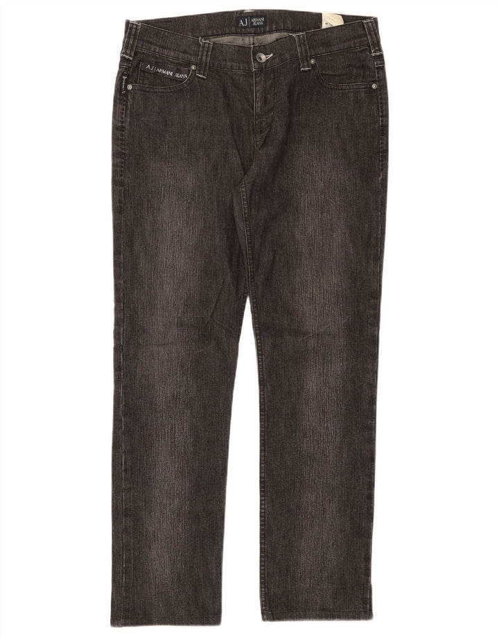 Blugi drepti pentru femei Armani W29 L28 gri