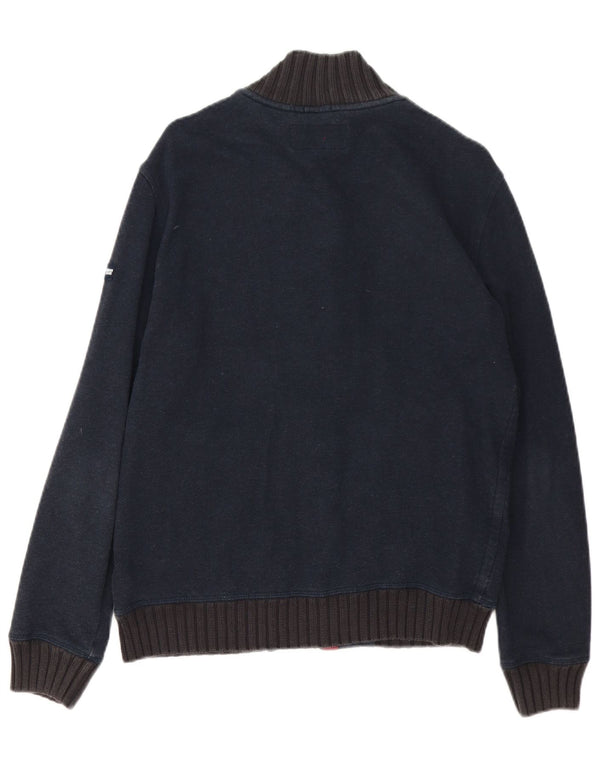 Pulover cardigan pentru bărbați Armani Jeans, mare, albastru, bumbac