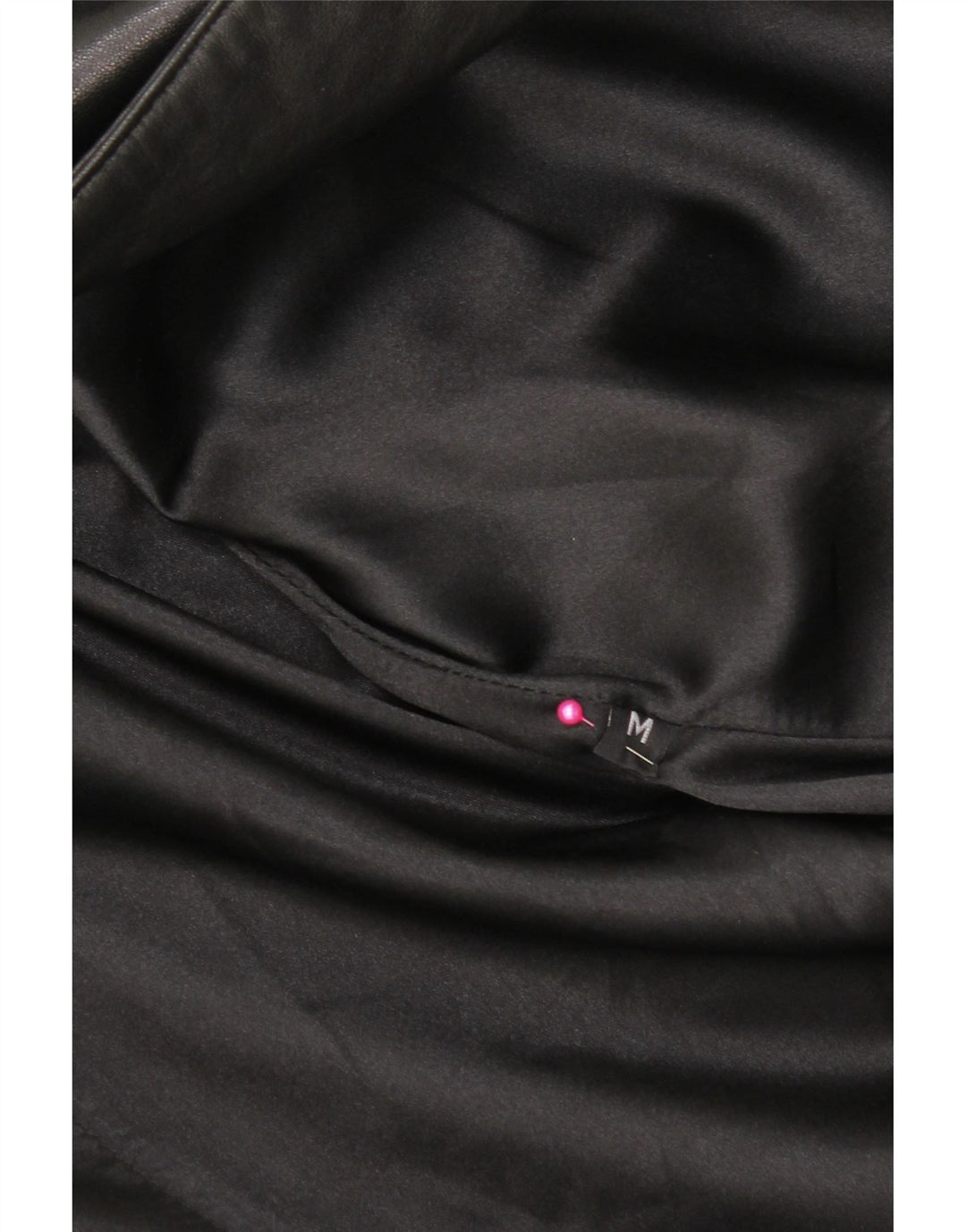 Jachetă de piele vintage pentru femei UK 14 Medium Black Leather