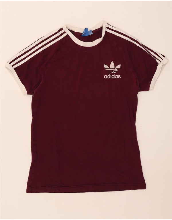 Tricou Adidas pentru femei Top UK 12 Medium Burgundy Bumbac