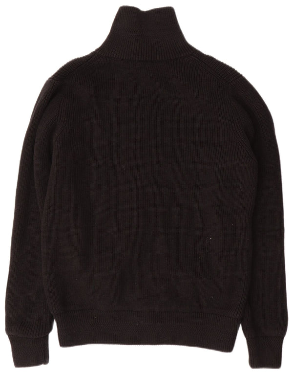 Pulover cardigan pentru bărbați Pacific Trail, bumbac mediu negru