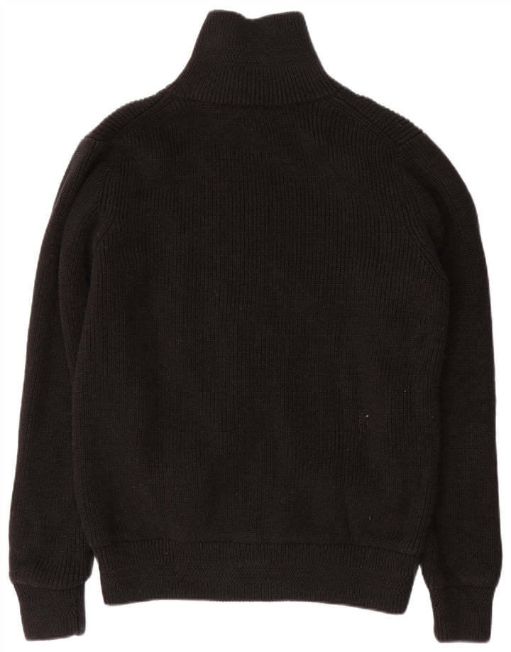 Pulover cardigan pentru bărbați Pacific Trail, bumbac mediu negru