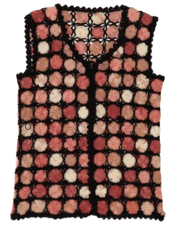 Top cardigan croșetat fără mâneci pentru femei UK 14 mare