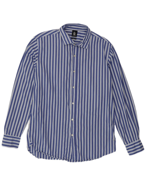 Cămașă pentru bărbați Marina Yachting Slim Fit Mărimea 42 Mare cu dungi albastre