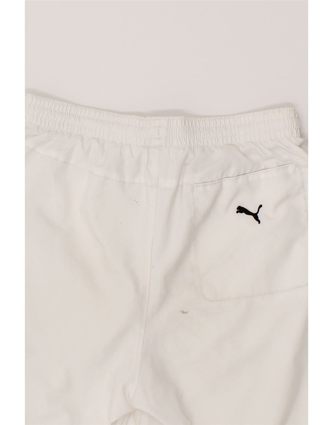 PUMA Boys Graphic Sport Shorts 13-14 Years White Polyester Vintage Puma and Second-Hand Puma from Messina Hembry 