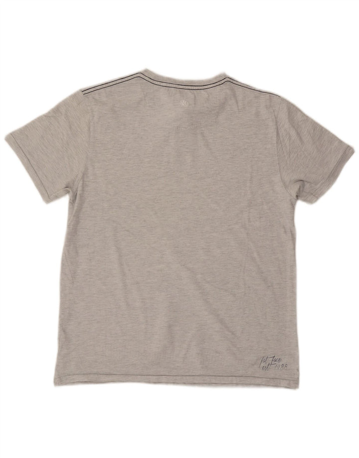 Tricou grafic pentru bărbați Fat Face Top, bumbac gri mediu