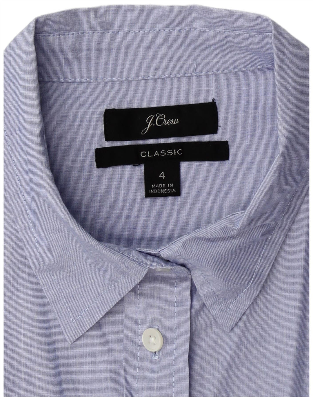 Cămașă pentru femei J. CREW Classic Classic Fit US 4 Small Blue Bumbac