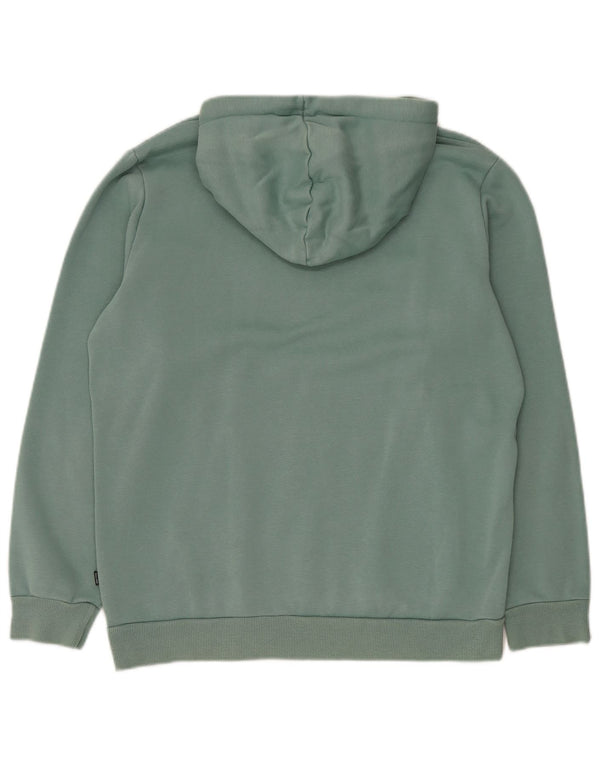 Pulover Puma pentru bărbați, bumbac verde mediu