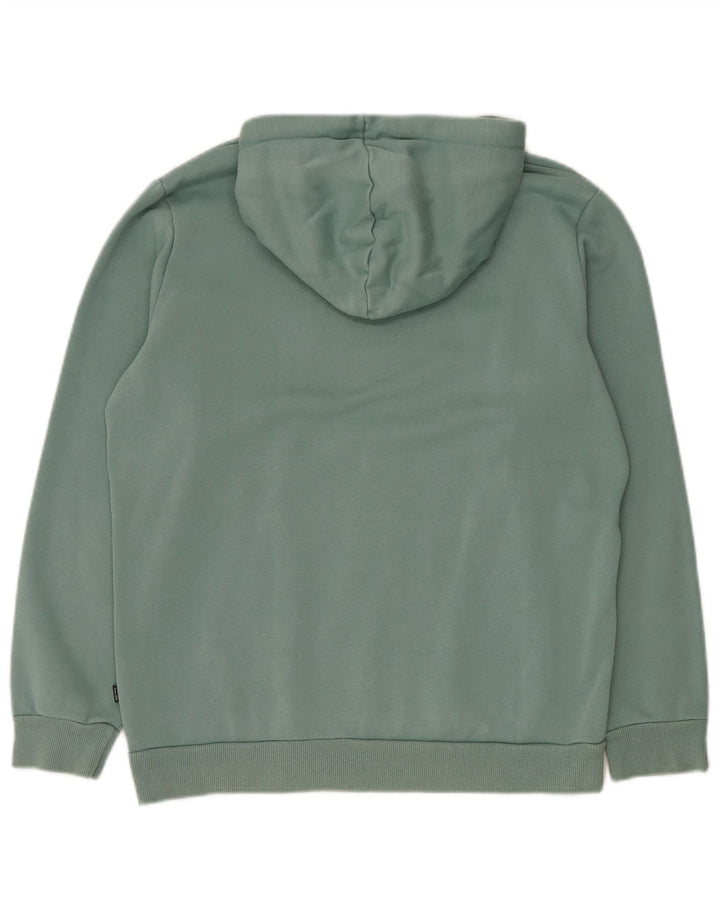 Pulover Puma pentru bărbați, bumbac verde mediu